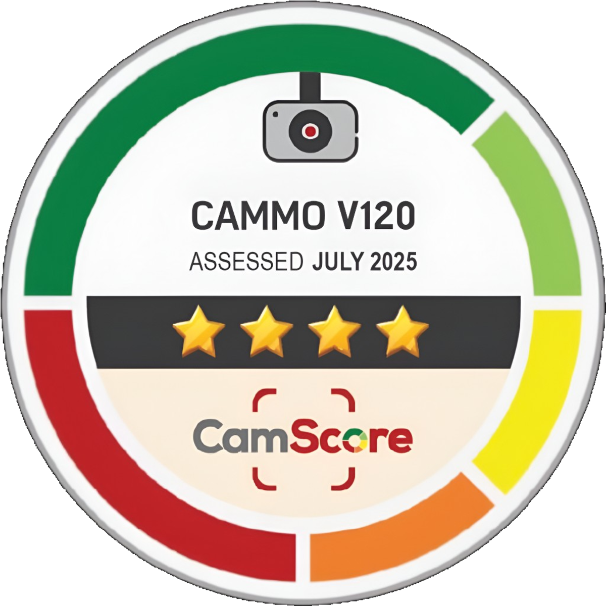 MIROS CamScore 4 Star CAMMO V120 rating badge